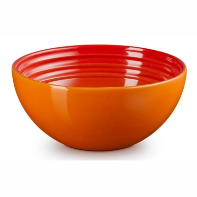 Casserole Le Creuset Fait Tout Orange Volcanique 23 Cm - 2 Becs - Fabriquée En France